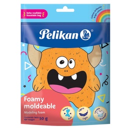 Masa Moldeable Pelikan Foamy Moldeable Naranja 50 g