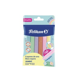 Crayones Pelikan Jumbo Pastel 6 Unidades