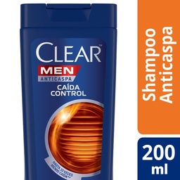 Shampoo Clear  Anticaspa Caida Control Botella 200 ml