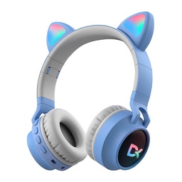 Auriculares Dekkin Aur-he-029ce Orejas de Gato Celeste