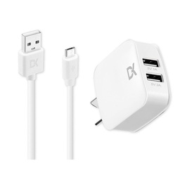 Kit Dekkin Acc-ki-041 Cargador de Pared y Cable Micro Usb Blanco