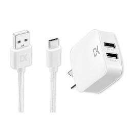 Kit Dekkin Acc-ki-043 Cargador de Pared y Cable Usb-c Blanco