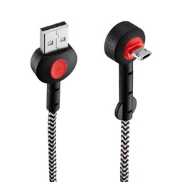 Cable  Usb Micro Usb Dekkin Ca-313 Nr Negro y Rojo