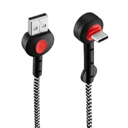 Cable  Usb Usb-c Dekkin Ca-315 Nr Negro y Rojo