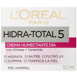 Crema Humectante Día Loréal Paris Hidra Total 5 x 50ml