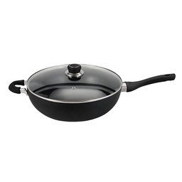 Wok Aluminio con Antiadherente Tapa Cristalina 32cm