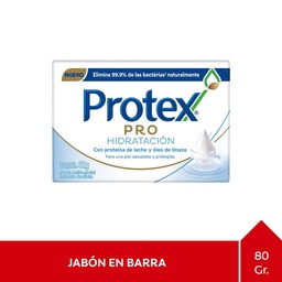 Jabón de Tocador Antibacterial Protex Pro Hidratación 80g