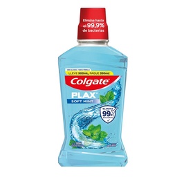 Enjuague Bucal Colgate Plax Menta Suave 500 ml