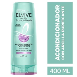 Acondicionador Arcilla Purificante Elvive Bot 400 ml