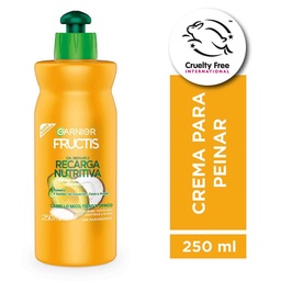 Crema para Peinar Recarga Nutritiva Garnier Fructis 250 ml