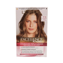 Kit Excellence Creme N7.11 Rubio Ceniza Profundo Loreal 1u.