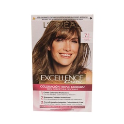 Kit Excellence Creme N7.1 Rubio Ceniza Loreal 1u.