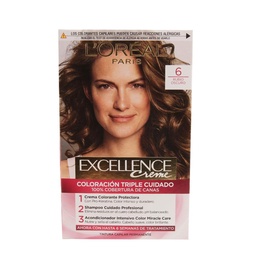 Kit Excellence Creme N6 Rubio Oscuro Loreal 1u.