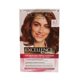 Kit Excellence Creme N6.7 Chocolate Puro Loreal 1u.