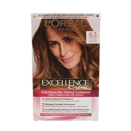 Kit Excellence Creme N 6.3 Rubio Oscuro Dorado Loreal 1u.