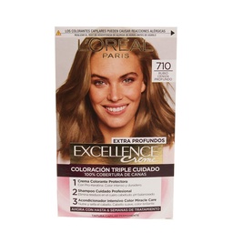 Kit Excellence Creme N710 Rubio Ceniza Profundo Loreal 1u.