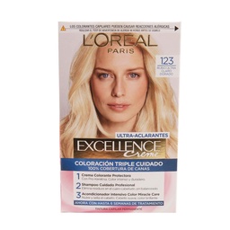 Kit Excellence Creme N 123 Rubio Ultra Claro Dorado Loreal 1u.