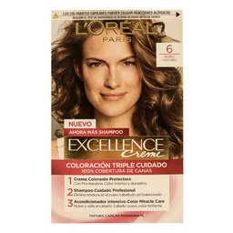 Kit Excellence Creme N6 Rubio Oscuro Loreal 1u.