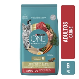 Alim. Gatos Sabor Pollo y  Purina One Bsa 6 Kgm