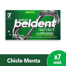Chicles Beldent Infinit Menta 13,3g