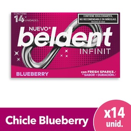 Chicles Beldent Infinit Blueberry 26,6g