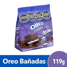 Galletitas Oreo Bañadas en Chocolate con Leche x 7 Unidades 119g