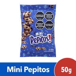 Galletitas Mini Pepitos con Chips de Chocolate 50g.