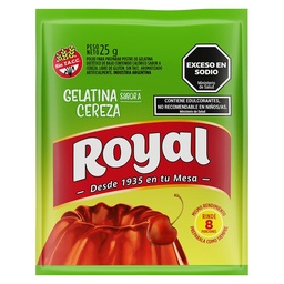 Gelatina Light Sabor Cereza Royal 25 grm
