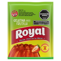 Gelatina Light Sabor Frutilla Royal 25 grm