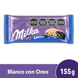 Chocolate Milka Oreo Blanco 155g