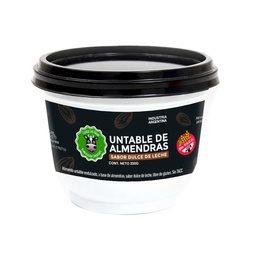 Alimento Untable A Almendras Sabor Dulce de Leche Felices Las Vacas Pot 250 grm