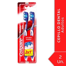 Cepillo de Dientes Colgate Twister White Suave 2u