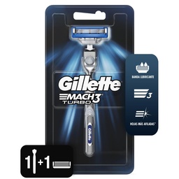 Máquina de Afeitar Gillette Mach3 Turbo 1 uni