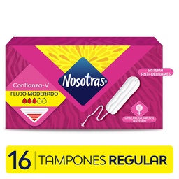 Tampones Sin Aplicador Regular Nosotras 16 uni