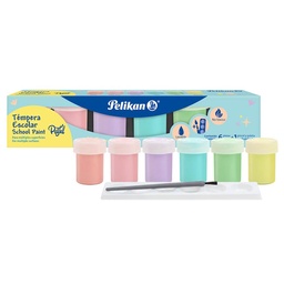 Tempera Pastel Pelikan Varios Colores 20 ml 6 Unidades