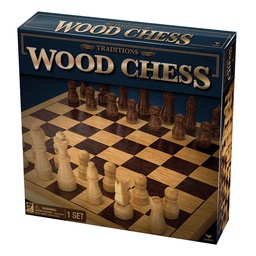 Ajedrez Wood Chess Tablero y Piezas de Madera