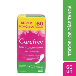 Protectores Diarios Carefree Todos Los Dias Tanga x 60 un.