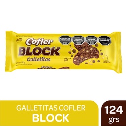 Galletitas Dulces Chocolate con Galleta Block Fwp 124 grm