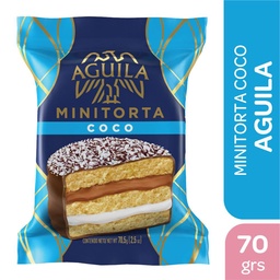 Alfajor Mini Torta Sabor Coco Aguila 70.5 grm