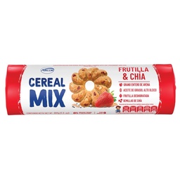 Galletitas de Cereal Frutilla & Chía Cereal Mix Paq 207 grm