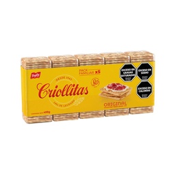 Galletitas Pack Familiar Criollitas 499g