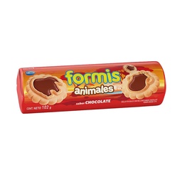 Galletitas Rellenas con Chocolate Animales Formis 102 grm