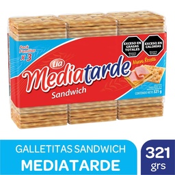 Galletitas de Agua Sandwich Media Tarde 321g