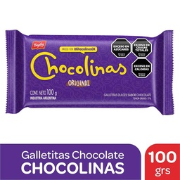 Galletitas Dulces Sabor Chocolate Chocolinas 100g