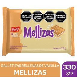 Galletitas Rellenas Sabor Vainilla Mellizas 330g