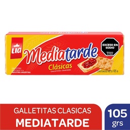 Galletitas Crackers Clasicas Media Tarde 105g