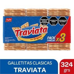 Galletitas Crackers Pack Familiar x3 Traviata 324g