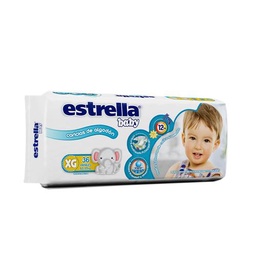 Pañal Caricias de Algodón Estrella Baby Talle Xg Paq 36 uni