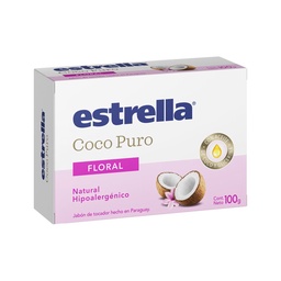 Jabon Coco Puro Flor Estrella Cja 100 grm