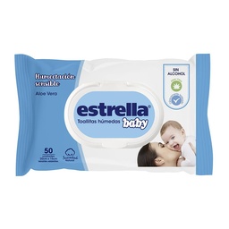 Toallas Húmedas Humectación Sensible Estrella Baby 50 uni